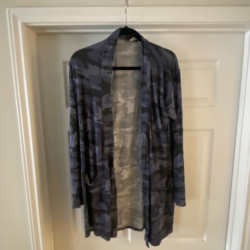 Brand new! Camouflage print cardigan.